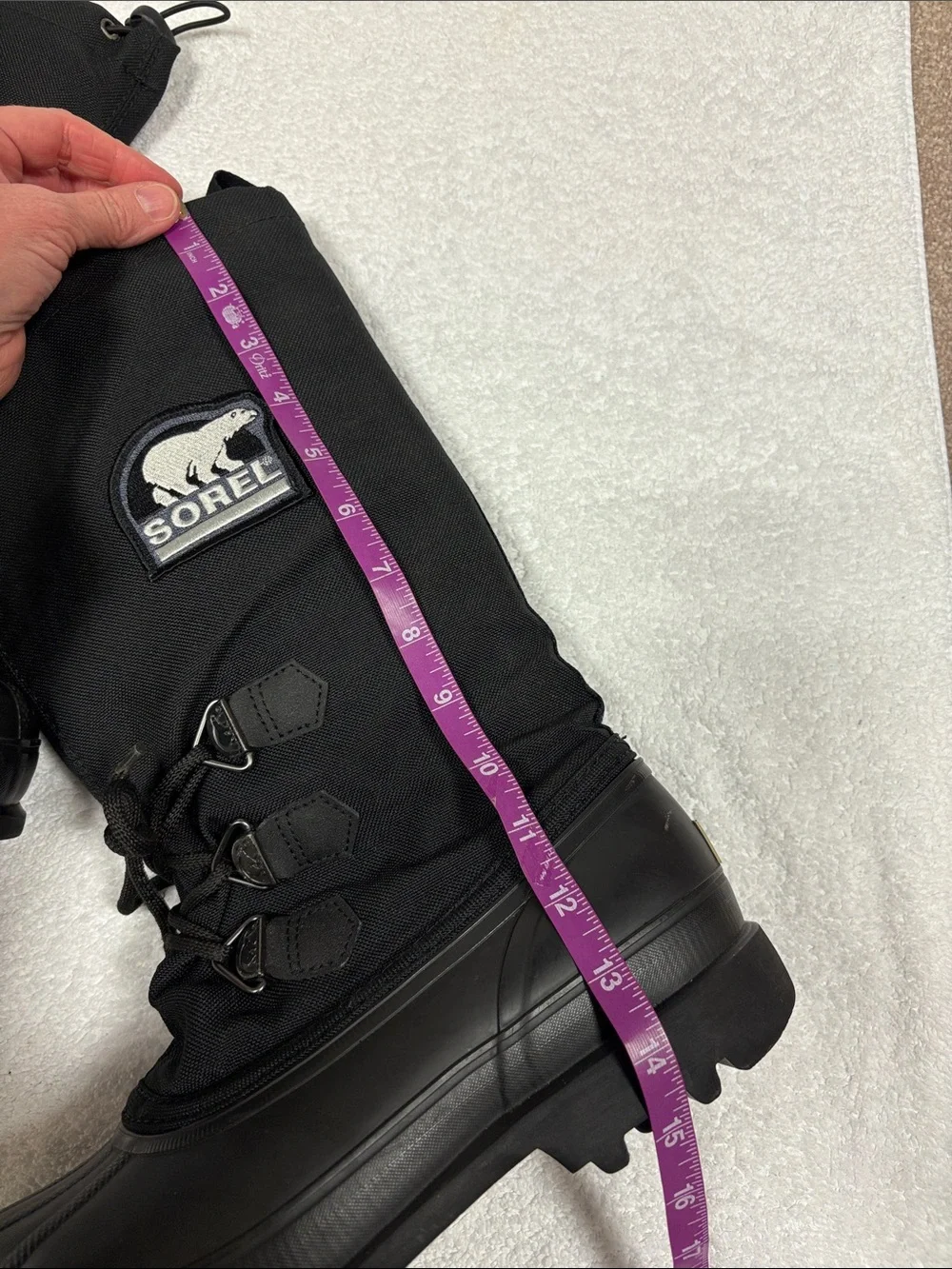 Sorel Black Tall Bear 2 Winter Boots removable liners size 8